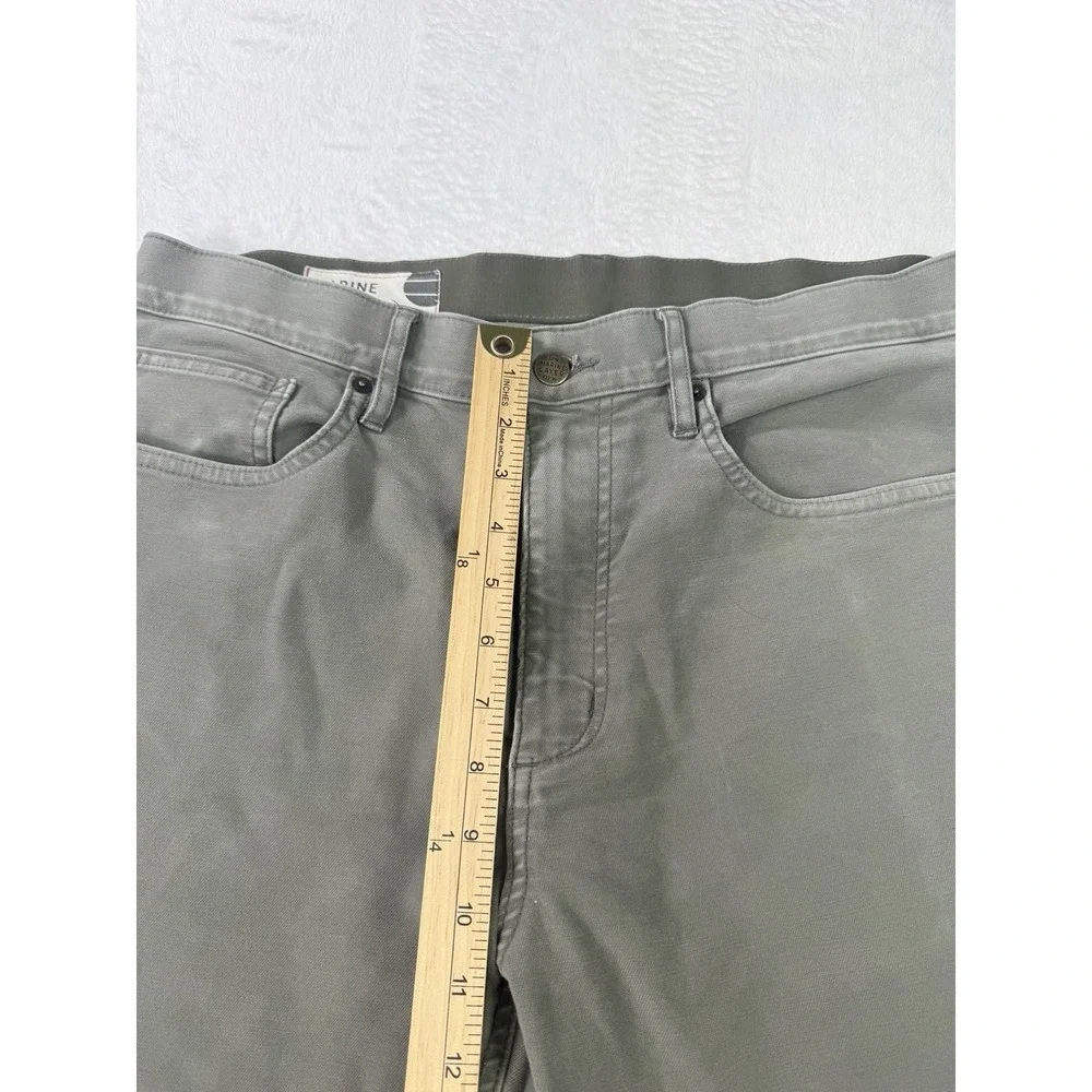 Marine Layer Original Slim 5 Pocket Twill Pants Mens 34x30 Slim Stretch - Picture 9 of 12